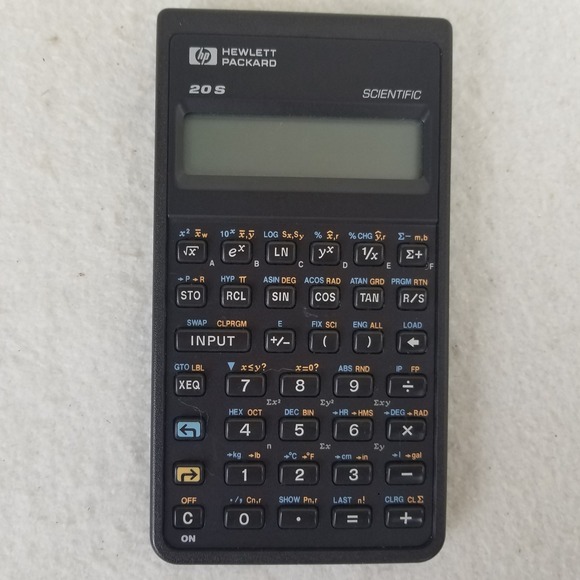 Hewlett Packard 20S Scientific Calculator w Protective Case tested wo batteries - Picture 1 of 8